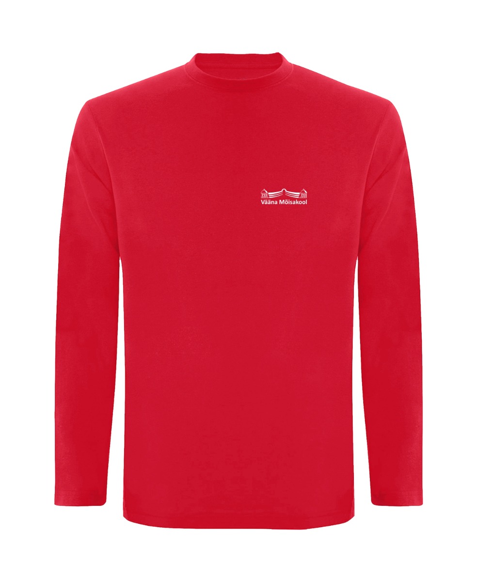 Laste pikkade varrukatega särk, punane