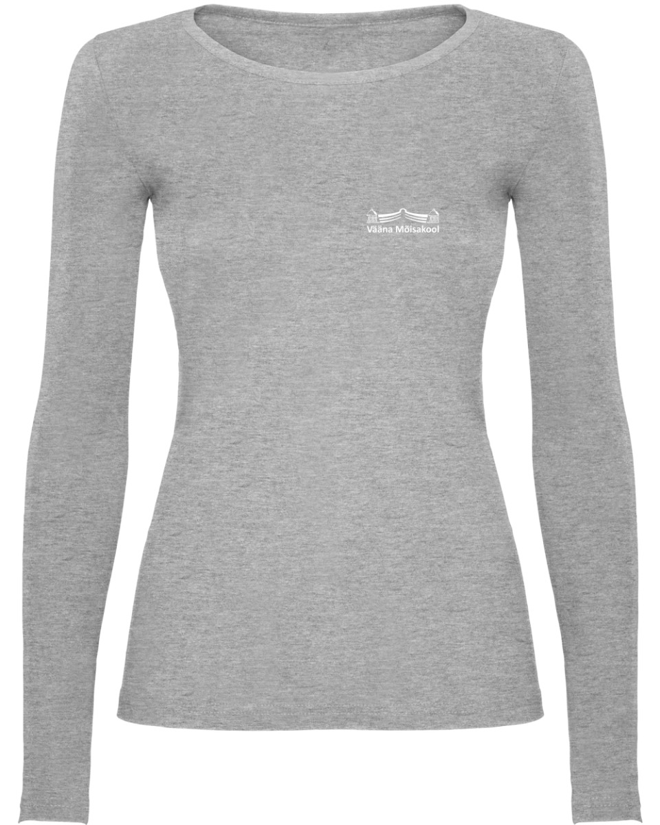 Naiste pikkade varrukatega särk, hall