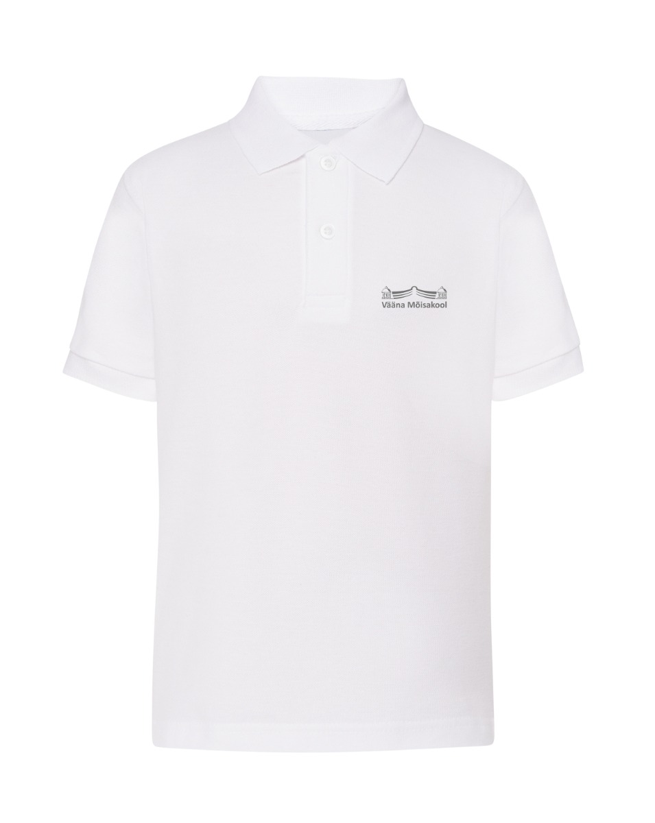 Laste polosärk, valge