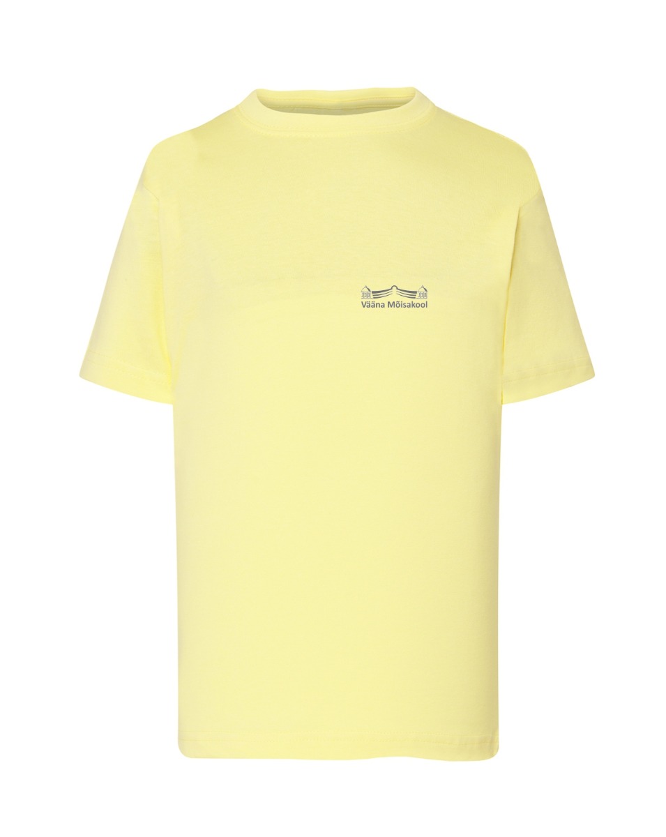 Laste T-särk, helekollane